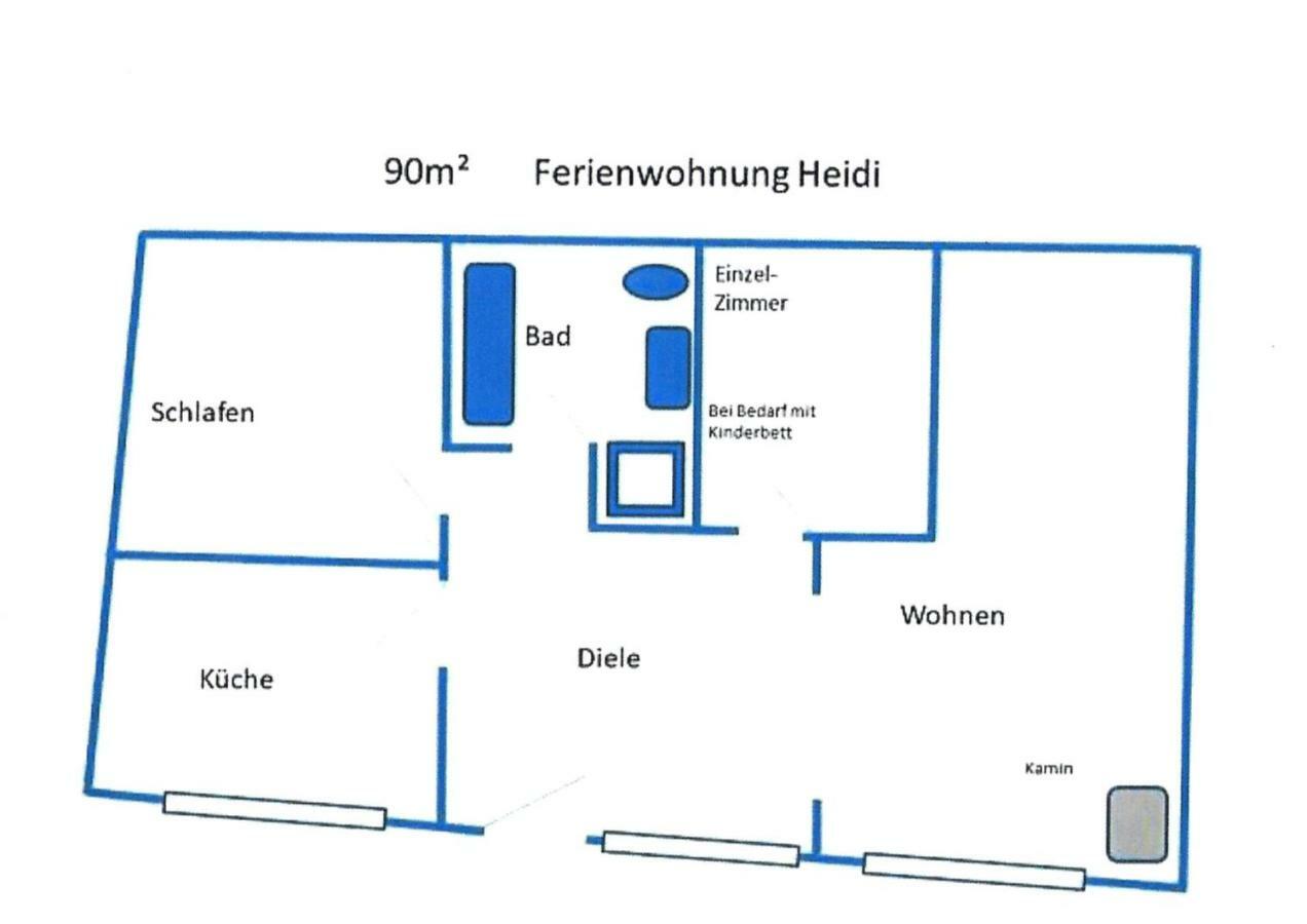אלטנה Ferienwohnung Heidi מראה חיצוני תמונה